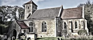 Sketch of St Andrew's Church