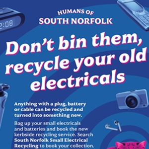 Thumbnail to poster for electricals collection and recycling in South Norfolk
